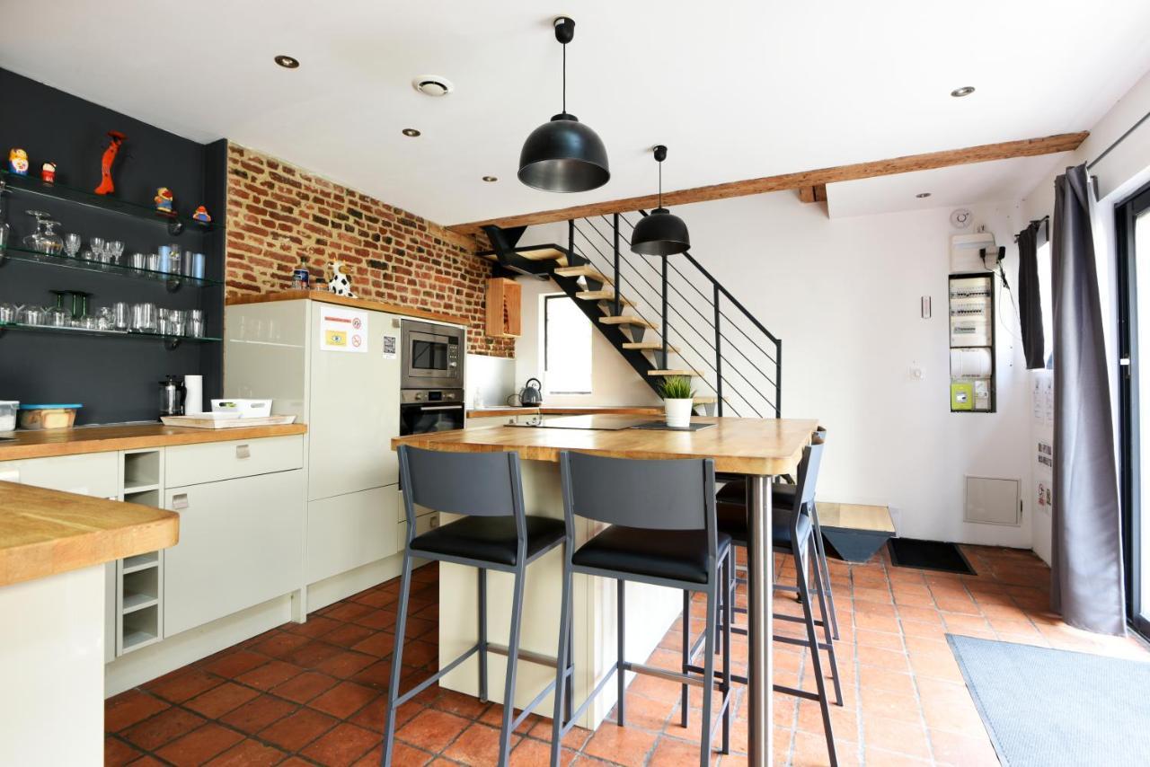 Maison Vieux Lille 3 Chambres Parking Prive 24H24H Acces Eksteriør bilde