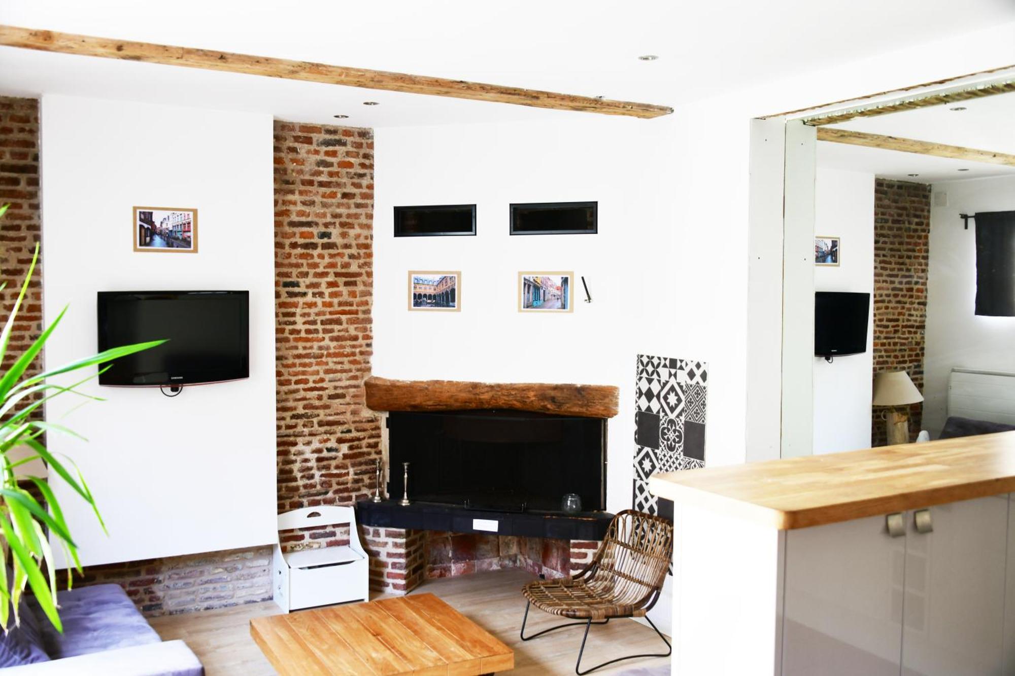 Maison Vieux Lille 3 Chambres Parking Prive 24H24H Acces Rom bilde